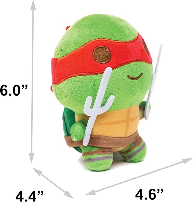 Buckle-Down Nickelodeon Dog Toy, Teenage Mutant Ninja Turtles Raphael Sais Red Pet Toy, Plush