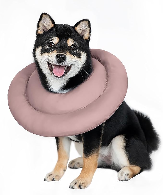 Dog Cones for Medium Dogs,Comfortable Adjustable Soft Dog Cone Alternative After Surgery,Elizabethan Donut Collar for Medium Dogs Recovery,Different Sizes for Cats,Large Dogs and Small Dog