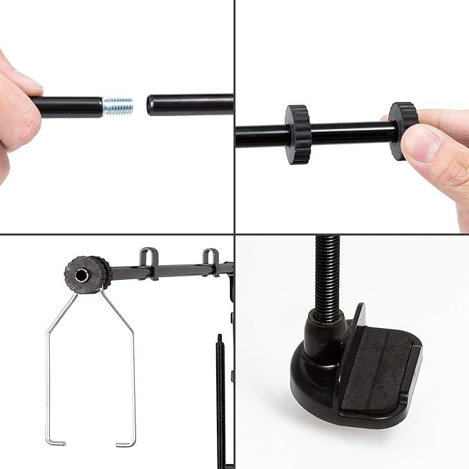 REPTI ZOO Reptile Lamp Stand Lamp Fixture Hanger Adjustable Metal Lamp Holder Support for Reptile Terrarium Tank Vivarium Habitat Cage