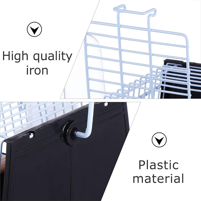 POPETPOP 1pc Birdcage Portable Bird Cage Parrot Cage Macaw Cage Outdoor Bird Cage Bird Carrier Bird Transport Cage Handheld Birds Cage Long Tail Handcage Handle Small Bird Cage Iron