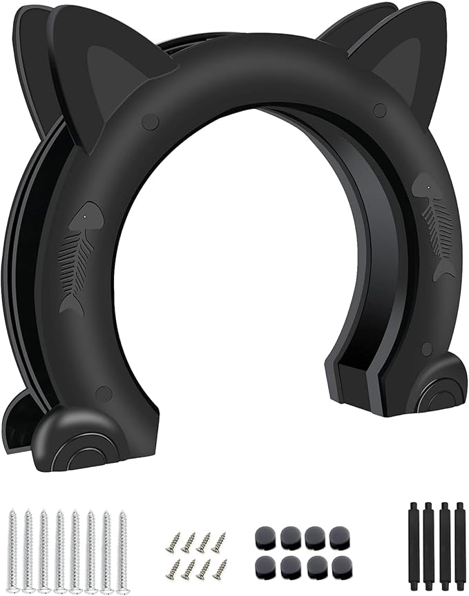 Cat Door for Interior Door,Indoor Cat Door,Pet Doors for Cat, 10.55"*2.45"*9.05" (L)