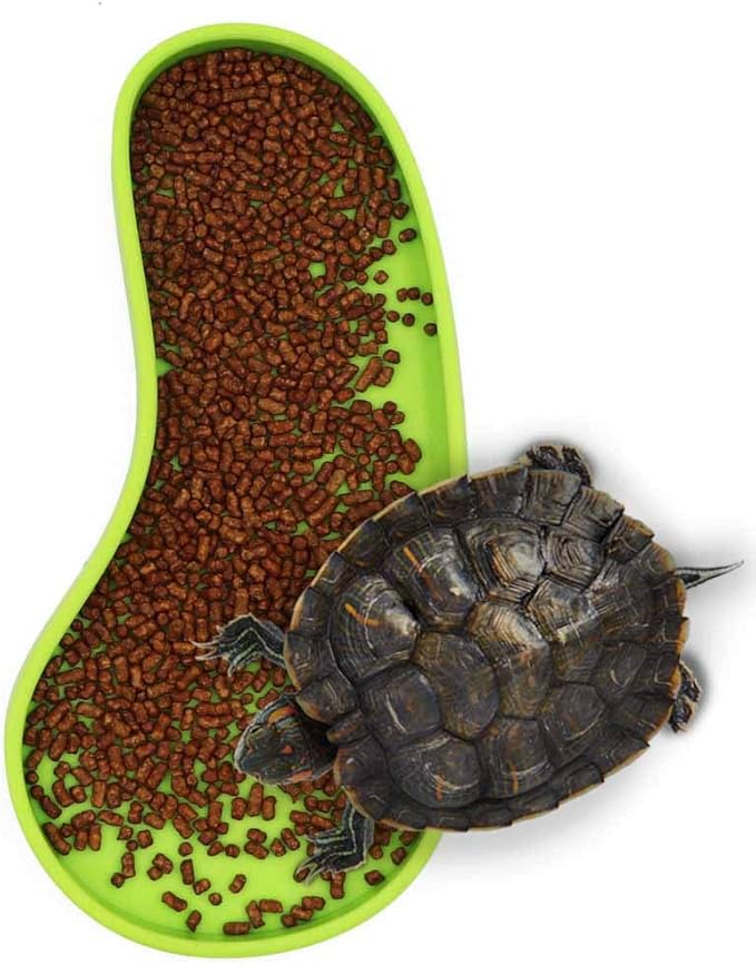 Set of 2 Shallow Reptile Dish, Plastic, for Small Lizards and Tortoises