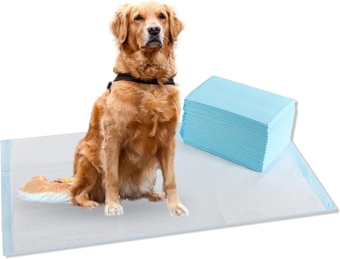 CALPALMY (50-Pack) Pet Training Pee Pads Extra Large 24"x36", Ultra Absorbent Pee Pads for Dog and Puppy, Leak-Proof Moisture Locking Technology Disposable Pet Pads for Puppies, Dogs, Cats, Rabbits