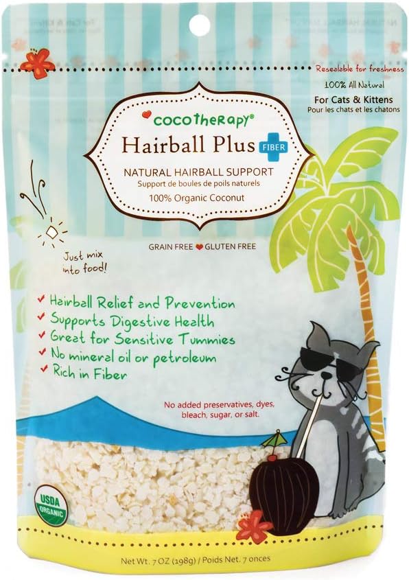 Cocotherapy Ctt-0014 Hairball Plus Fiber For Cats (1 Pouch), 7 Oz