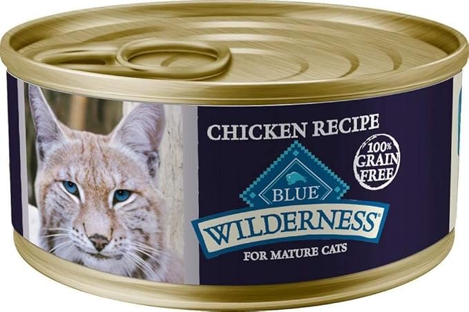 Blue Buffalo Wilderness High-Protein, Grain-Free Natural Chicken Pate Wet Food for Adult Cats, 3 oz., Case of 24