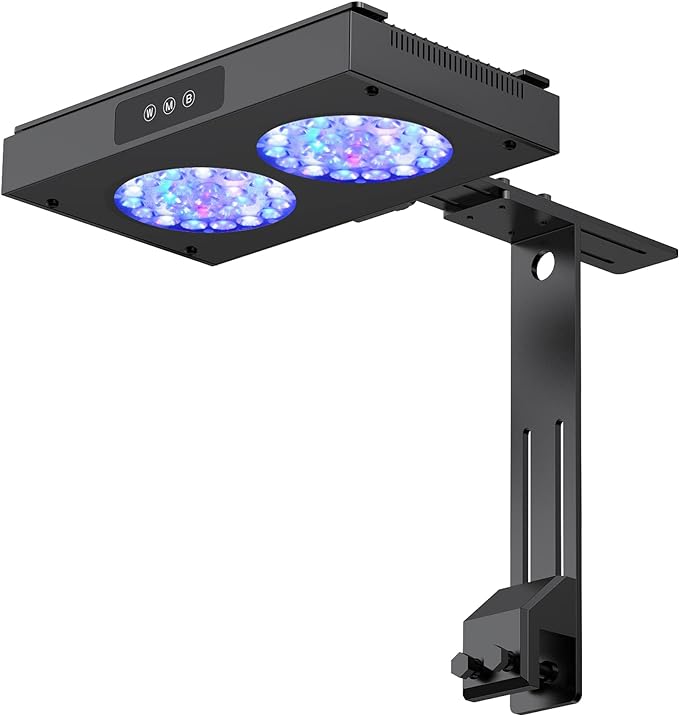 NICREW 100 Watts Aquarium LED Reef Light, Dimmable Full Spectrum Marine LED for Saltwater Coral Fish Tanks