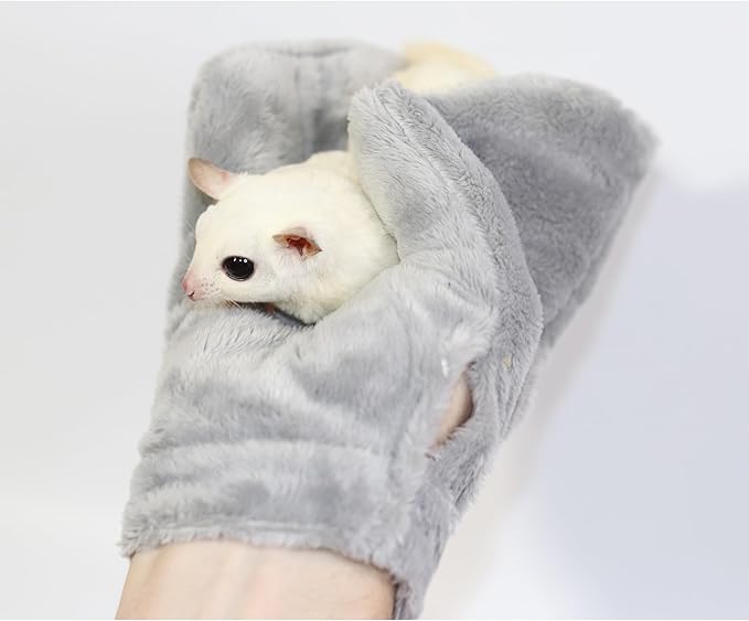 Exotic Nutrition Calming Glove - Comfy Bonding Mitt for Sugar Gliders, Hedgehogs, Rats, Hamsters, & Other Small Pets