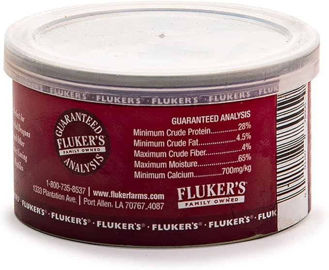 Fluker's Gourmet Canned Food for Reptiles, Fish, Birds and Small Animals, Dubia Roaches, 1.2 oz (Pack of 2)