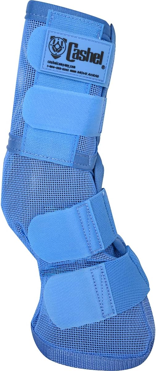 Cashel Crusader Leg Guard Fly Boots, Blue, Warmblood