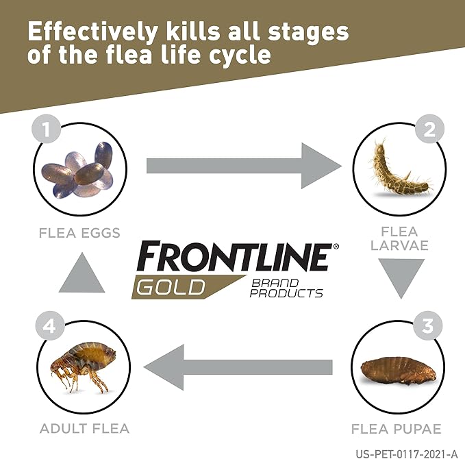 Frontline Gold Flea & Tick Treatment for Cats, Pack of 6