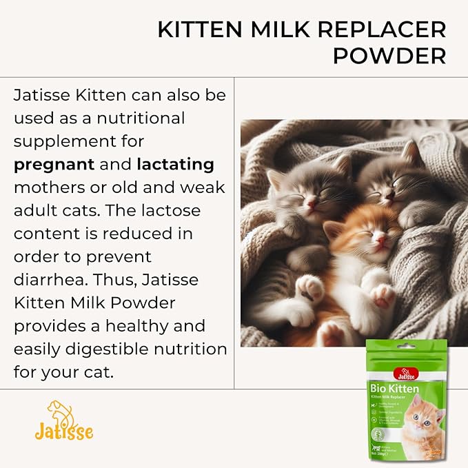 Kitten Milk Replacer Powder Formula with Vitamins, Minerals & Trace Nutrients for Kittens and Mother 7.05 oz.