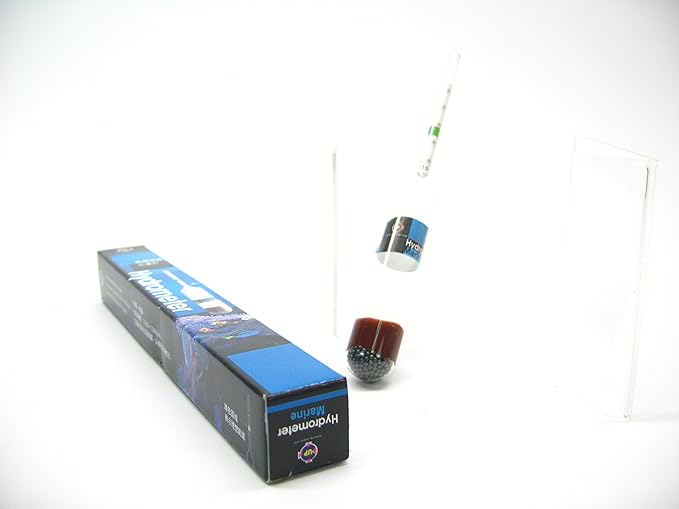 Aquarium Equip UP Glass Saltwater Hydrometer - Reef Soft Coral Salinity Marine Fish Shrimp sea