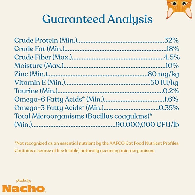 Made by Nacho Bone Broth Infused Dry Cat Kibble - Digestive Support, Cage-Free Turkey and Pumpkin - Premium Grain-Friendly Cat Food 4lb Bag, Limited Ingredients