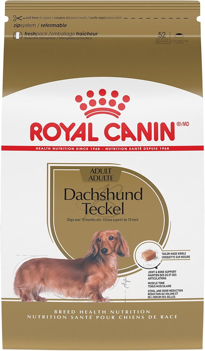 Royal Canin Dachshund Adult Breed Specific Dry Dog Food, 10 Lb bag