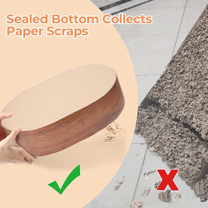 ComSaf Cat Scratcher Bed, Corrugated Cardboard Cat Scratch Bed Lounge Durable Long Lasting, Cat Scratch Pad Cat Scratching Board for Indoor Cats Protecting Furniture Sofa(Oval)