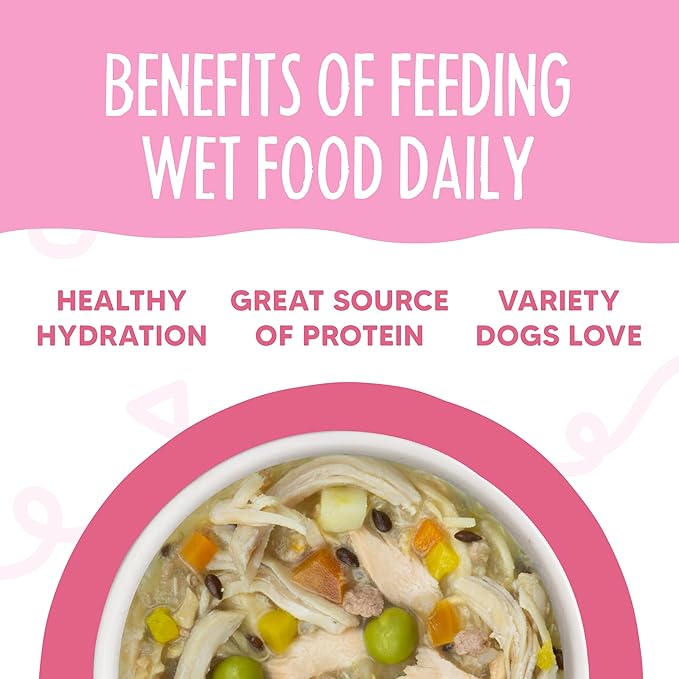 Weruva Meals 'n More Natural Wet Dog Food, Belly Belly Nice! Digestive Support Variety Pack, 3.5oz Cup (Pack of 10)