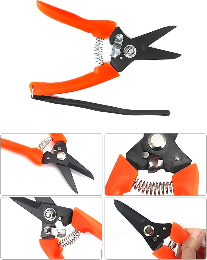 QWORK Hoof Trimmers Goat Hoof Trimming, 2 Pack 7" Multipurpose Nail Scissors Daily Trim for Pig Trotters, Sheep, Alpaca, Lamb and Pruning Potted Plants