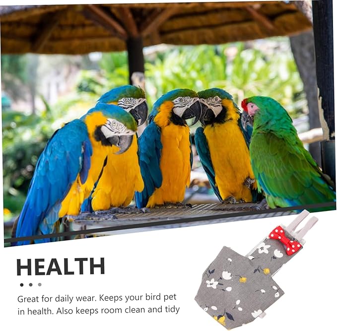 bird diapers Parakeet Diapers for Birds Inner Layer Parrot Nappy Clothes Pigeon Diaper Bird Clothes for Parakeets Bird Costume Parakeets Diaper cotton elegant accessories