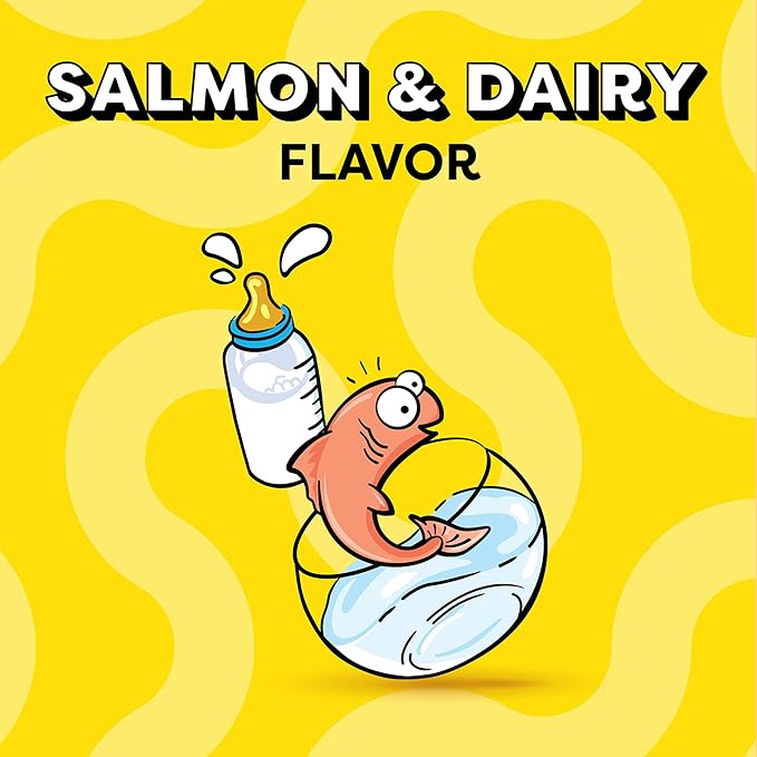Temptations Kitten Treats, Salmon & Dairy, Crunchy and Soft Treat, 3 oz. (Pack of 12)