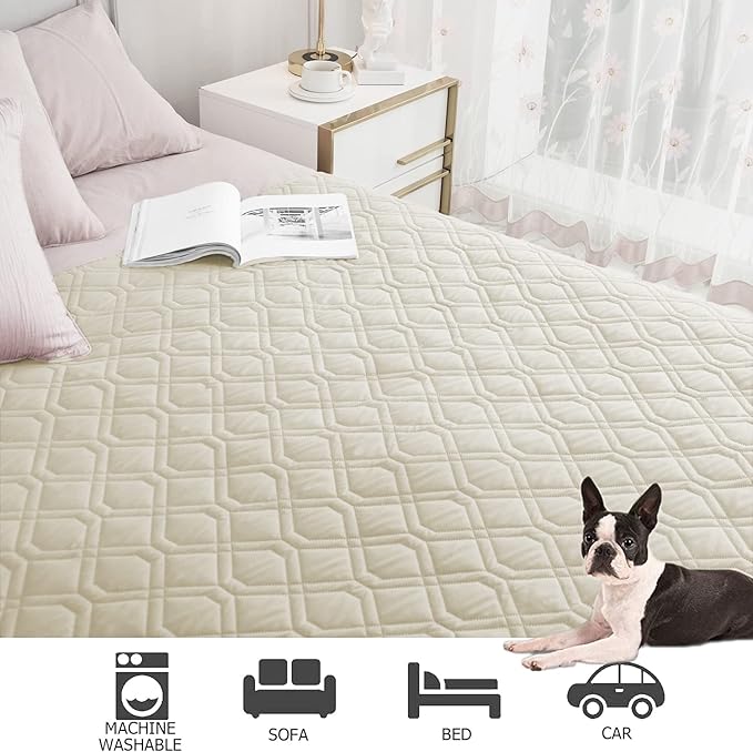 Ameritex Waterproof Blanket Reversible Dog Bed Cover Pet Blanket for Furniture Bed Couch Sofa