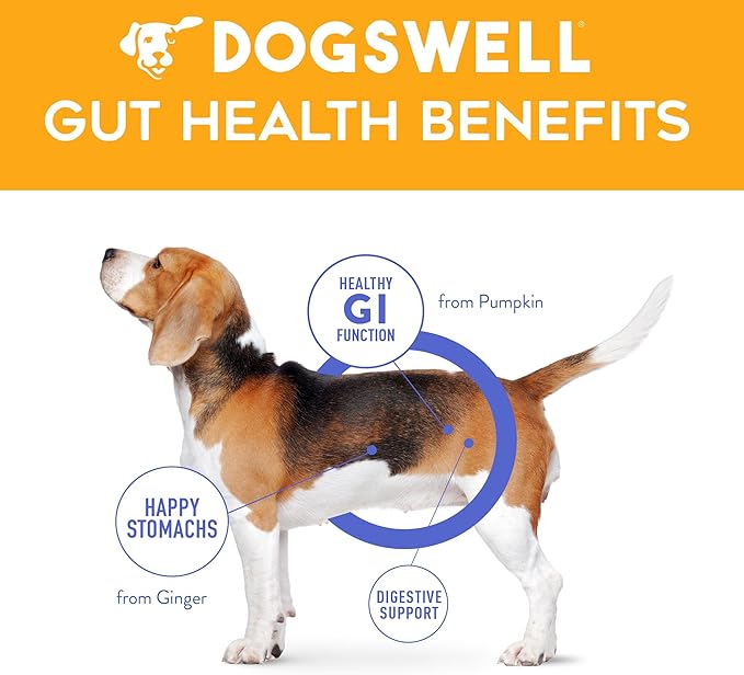 Dogswell Gut Health Slices Functional Dog Treats, Chicken 8 oz. Bag