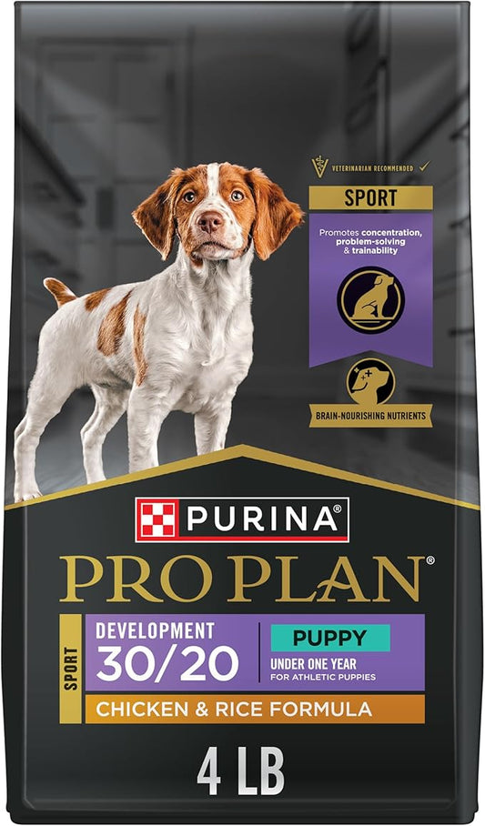 Purina Pro Plan Puppy Sport Development 30/20 Chicken and Rice High Protein Puppy Food - 4 lb. Bag