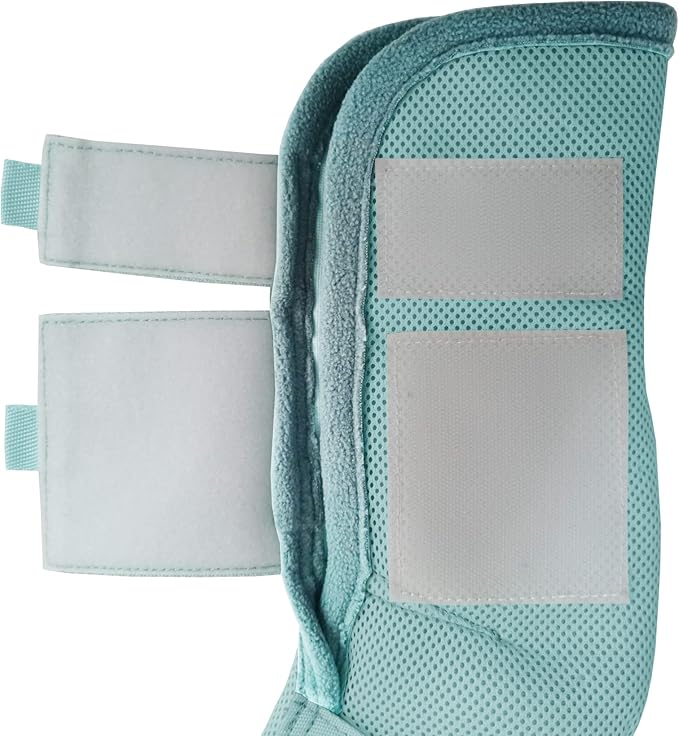 Horse Fly Boots - Fly Horse Boots Perfect for Equine Leg Wraps and Maximum Horse Fly Protection Set of 4 (Blue, Full)