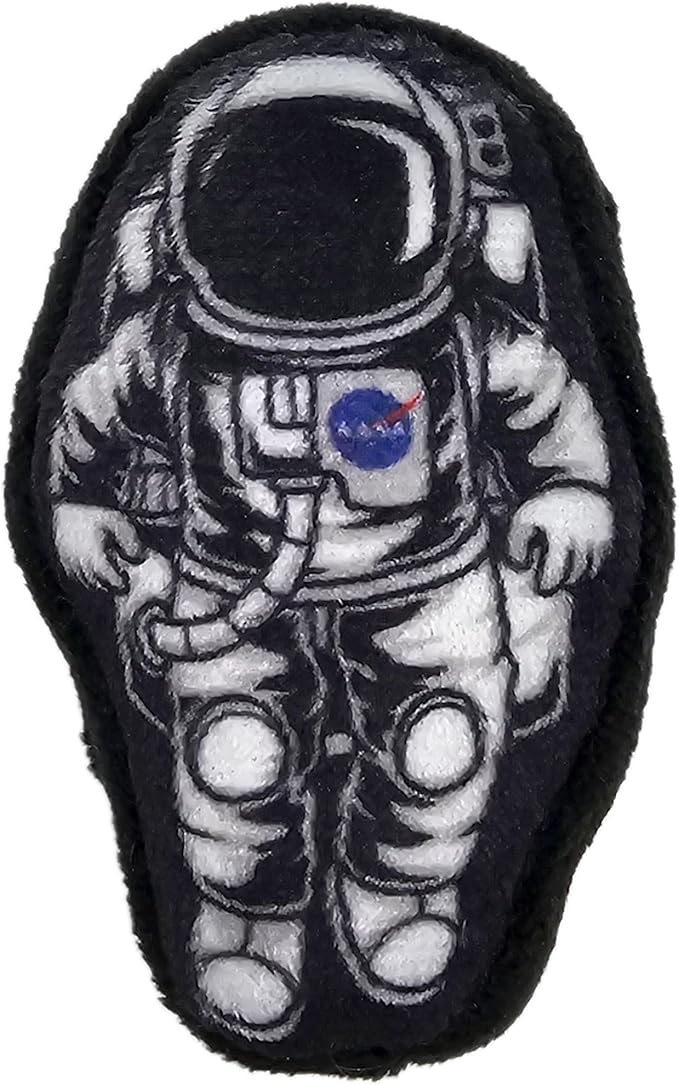 BEST PLUSH CAT TOYS - NASA Complete Set of 3 Cat Toys filled with Fresh Catnip. Includes: 1 Astronaut Shaped Toy, 1 Rocketship Toy with Feathers, & 1 Planet Shaped Toy. Beautiful NASA LOGOS