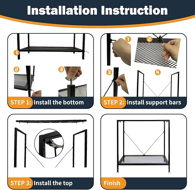 Fish Tank Stand: The Perfect 10 Gallon Metal Aquarium Stand Measuring 22.8" W x 10.6" D x 31.3" H to Fit Your Aquatic Display Needs.