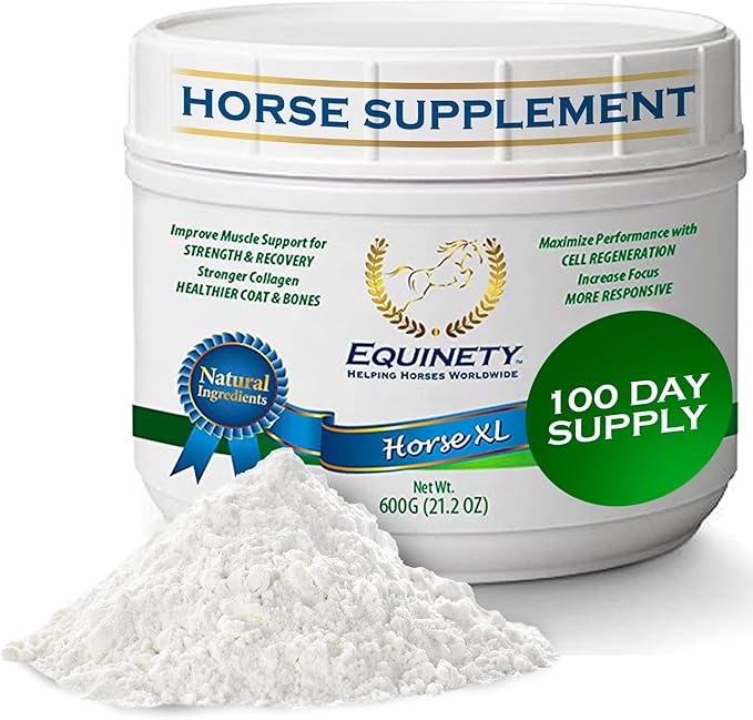 100-Day Supply Horse XL Horse Supplements – Horse Care W/ 8 Essential Amino Acids to Promote Cellular Repair - No Soy or Sugar Coat Defense for Horses - Horse Joint Supplement & Horse Hoof Supplements