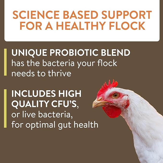 Thrive, Daily Probiotic & Prebiotic Water Supplement for Chickens 8+ Weeks Old, 8 oz