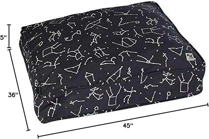 Molly Mutt Huge Dog Bed Cover - Rocketman Print - Measures 36”x45”x5’’ - 100% Cotton - Durable - Breathable - Sustainable - Machine Washable Dog Bed Cover