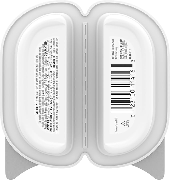 SHEBA PERFECT PORTIONS Cuts in Gravy Wet Cat Food Trays (24 Count, 48 Servings), Roasted Chicken Entrée, Easy Peel Twin-Pack Trays