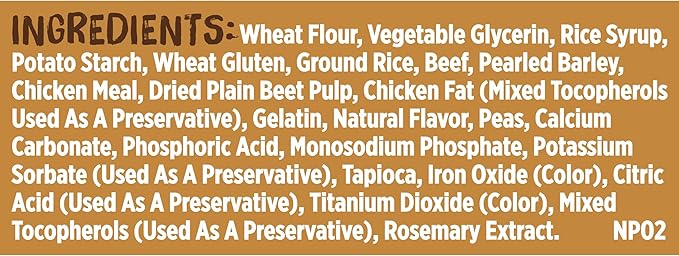 Rachael Ray Nutrish Soup Bones Dog Treats, Beef & Barley Flavor, 6 Bones
