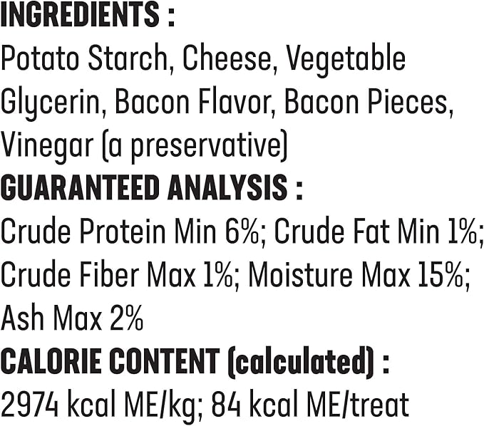 Himalayan Dog Chew Churro Yak Cheese Dog Chews, 100% Natural, Long Lasting, Gluten Free, Healthy & Safe Dog Treats, Lactose & Grain Free, Protein Rich, For All Breeds, Soft, Real Bacon Flavor, 4 oz