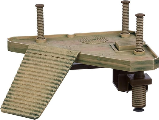 Penn-Plax Reptology Turtle Pier and Basking Platform, Decorative, Functional, and Naturally Inspired for Aquariums and Terrariums Medium Size