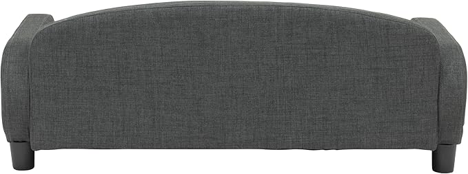 Paws & Purrs Modern Pet Sofa 41.5" Wide for Large Dog with Removable/Washable Mattress Cover, Dark Gray