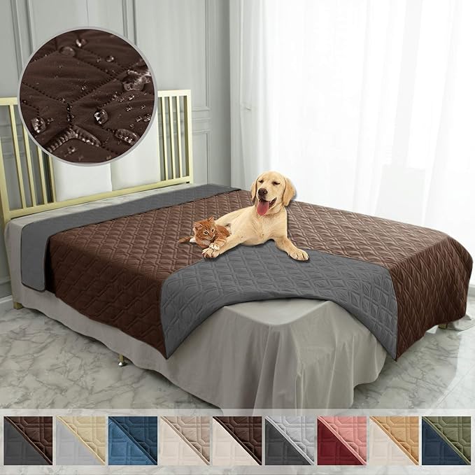 Ameritex Waterproof Dog Bed Cover Pet Blanket for Furniture Bed Couch Sofa Reversible