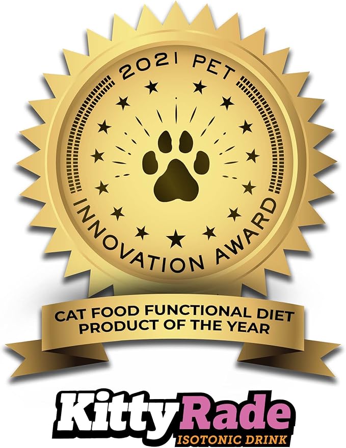 KittyRade – Delicious, Healthy Prebiotic, Isotonic Drink for Cats, Electrolytes | Reliable Hydration Drink for Cats & Low Calorie | Cat Health Supplement | Resealable Packs | (250ml x 10)