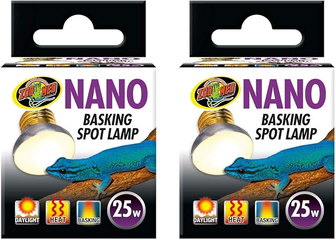 Zoo Med (2 Pack Labs 25W Nano Basking Spot Lamp