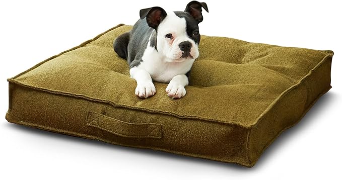 South Pine Porch Mila Square Tufted Pillow Style Dog Bed, Moss, Small (24" x 24")