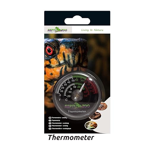 REPTI ZOO Reptile Terrarium Thermometer,Dial Gauges Pet Rearing Box Thermometer Celsius and Fahrenheit