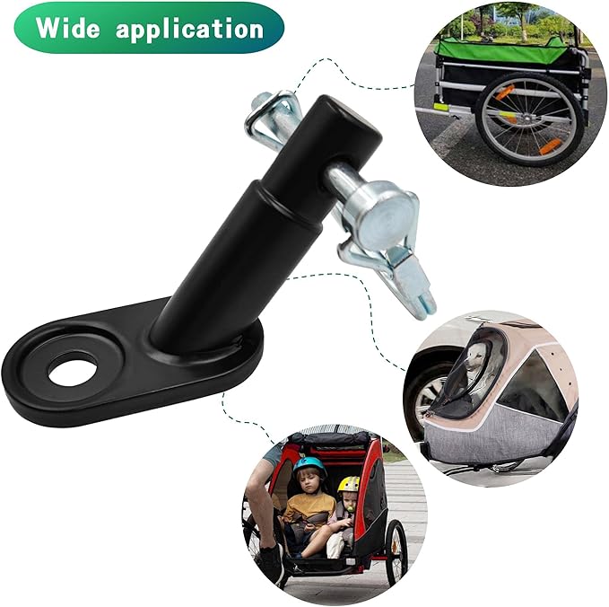 Bike Trailer Hitch Works with Any Reg.Bikes Or E-Bikes Such As Doggyride Trailers,Allen Bike Trailer,Hamax Traveller Trailer But Need to Compare The Coupler's Dimensions