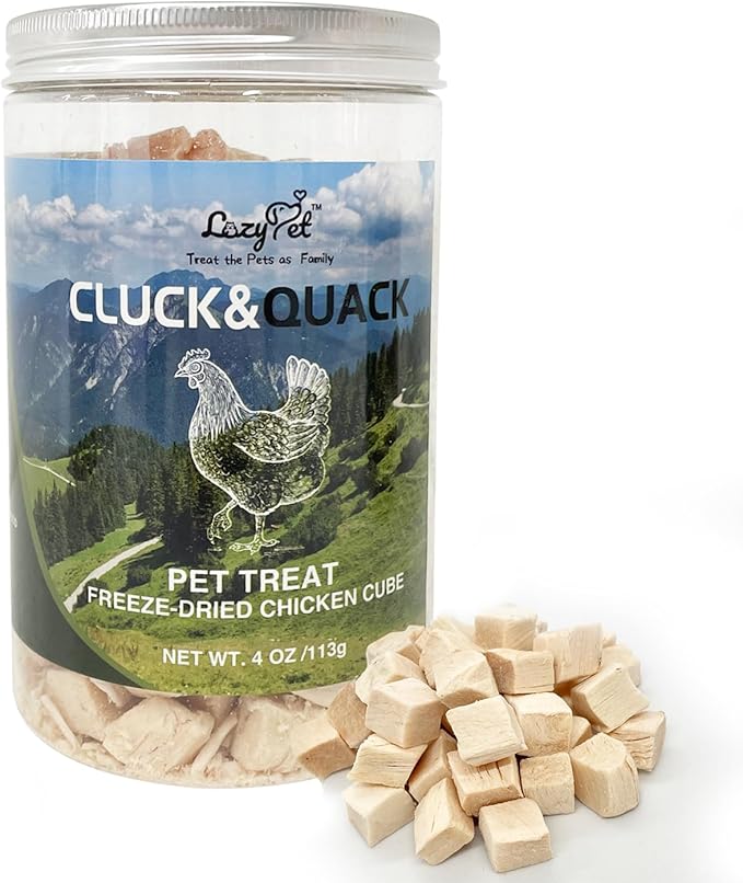 Freeze Dried Chicken Training Treats Raw Single Ingredient Cat Treats, Solve Pet's Picky Eating Problem (Chicken)