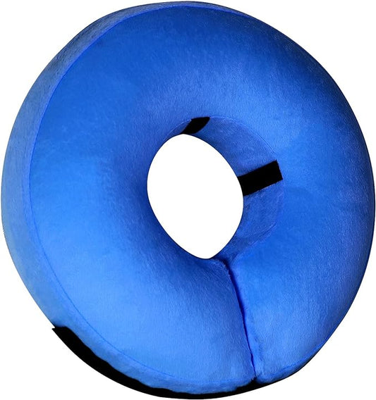 Inflatable Dog Collar-Soft Protective Cone for Dogs After Surgery,Dog Donut Collar Suitable for Dogs and Cats,Dog Cone Collar to Prevent Pets from Touching Stitches,Wounds,Rashes(Blue,S)