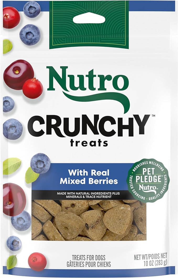 Nutro Crunchy Dog Treats With Real Mixed Berries, 10 oz. Bag