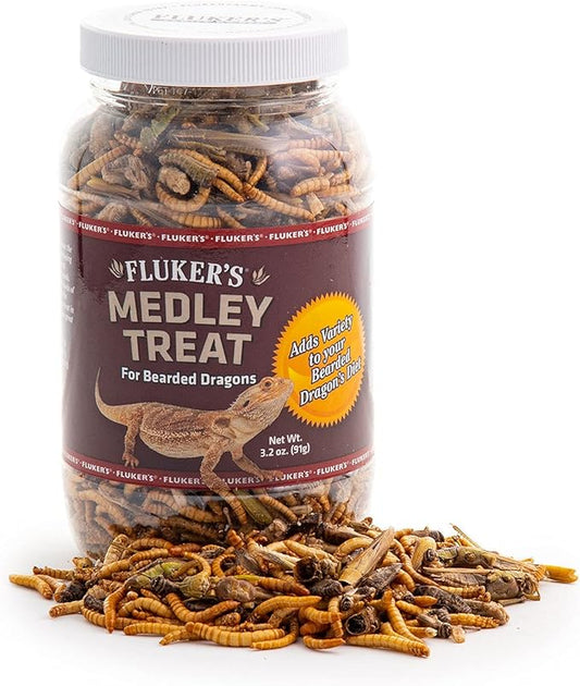 Fluker's Bearded Dragon Medley Treat Food, 3.2-Ounce (72023)