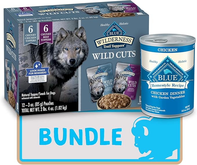 Blue Buffalo Natural Wet Dog Food Bundle, Chicken