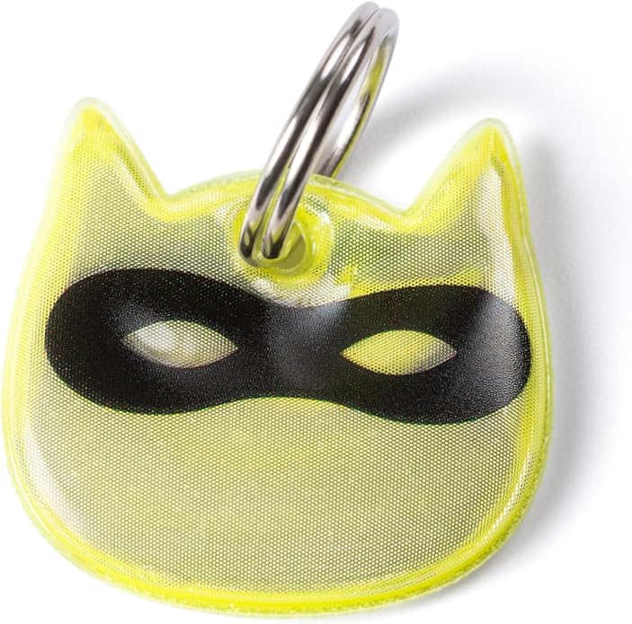 Reflective Cat Charm. Safety Cat Tag. Lightweight, High Visibility, Waterproof. Fits All Reflective Cat Collars. Other Styles Available