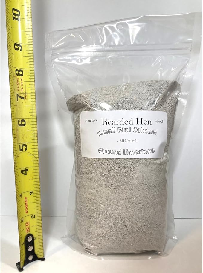Small Bird Calcium Carbonate - Fine Ground All Natural Limestone - Egg Strength - Pullet, Quail, Pigeon, Parakeet (6 Pound)